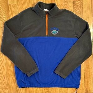 KA Knights VTG University of Florida Gators NCAA Fleece 1/4 Zip Sz L Embroidered
